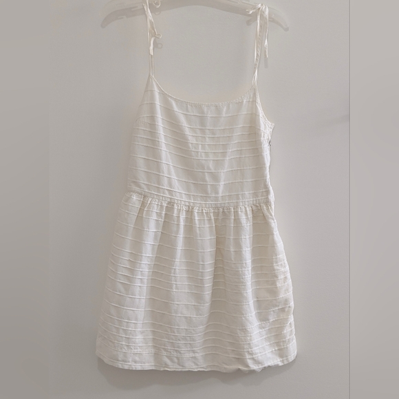 Vintage Gap White Tiered Mini Dress 0 Cottagecore Y2K Summer Romantic Coastal - Picture 3 of 7